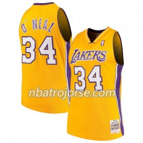 Män Los Angeles Lakers Tröja Shaquille O`Neal 34 Hardwood Classics Grå Swingman